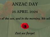Weddin Shire commemorates Anzac Day