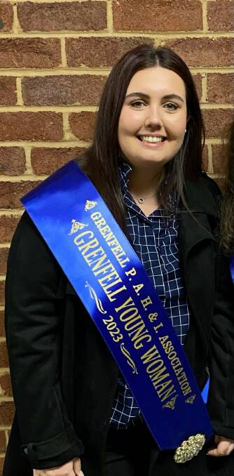 Grenfells Young Woman representative, Bridget Baker, will compete in Narromine at the Zone 6 final. Image supplied.