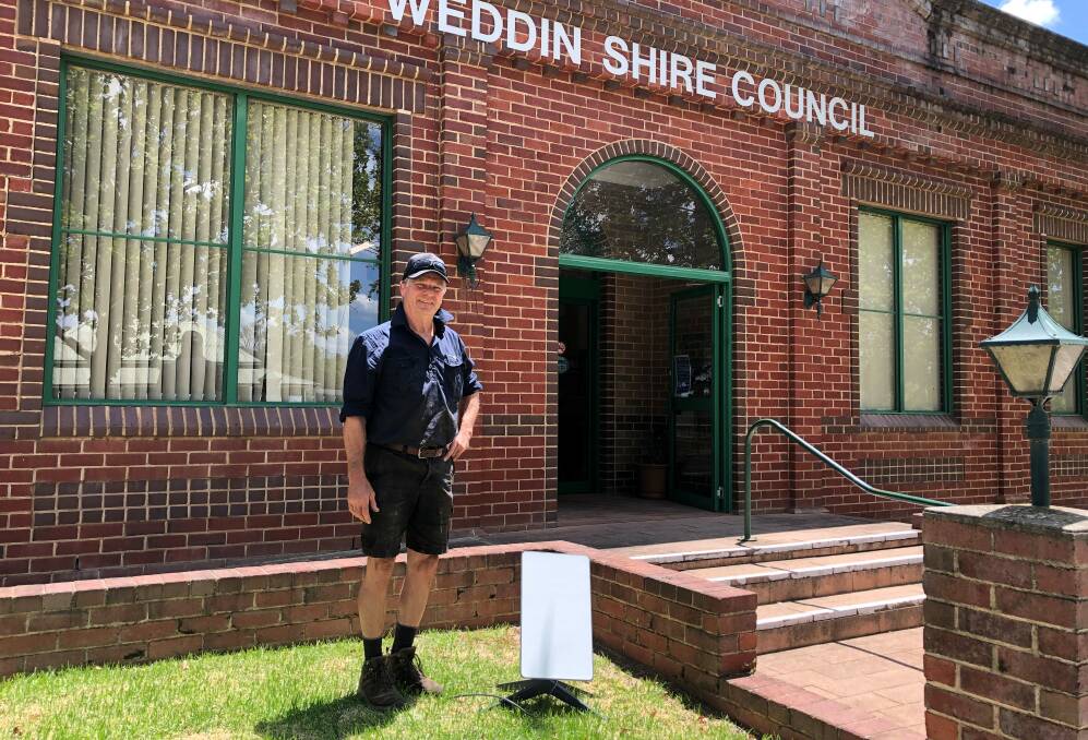 Weddin Shire Mayor Craig Bembrick is thrilled the LEO Satellite Internet Subsidy Program will support residents access to high speed internet. Image supplied.