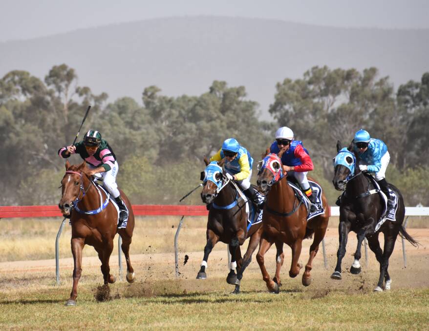 Off and racing: The race meeting will kick off with the 2000m Grenfell Cup and finish with the 1400m Maiden Plate. All eyes will be on the feature race which is Race 3, the 1400m Loaded Dog Handicap. Photo: File.