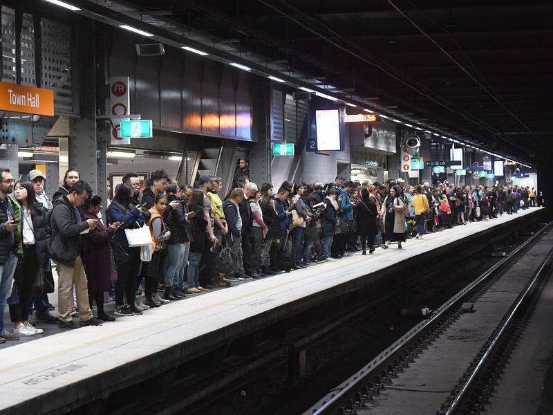 A train breakdown at Sydney's Town Hall station caused a day of chaos for commuters.
