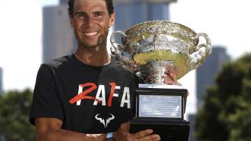 Rafael Nadal will be back to win the Australian Open again, starting with his Brisbane warm-up. (AP PHOTO)
