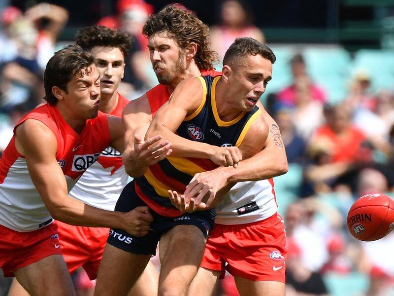 Highly-rated youngster Lachlan Sholl is down on form for the Crows.