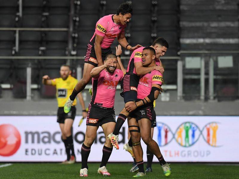 Penrith have scored a hard-fought 19-12 NRL win over the Wests Tigers at Bankwest Stadium.