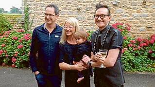 Luke, Sarah and Andrew Armstrong , together with Sarah’s son Max enjoying a family holiday with Sue and Justyn in Donzy-le-national, Burgundy. (Photo contributed) 