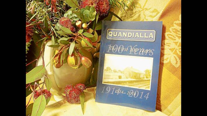 The book is now on sale in Quandialla. 
