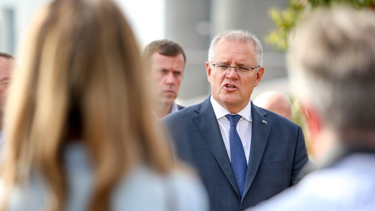 Prime Minister Scott Morrison's 2021 has been a tin-eared one. Picture: Chris Doheny