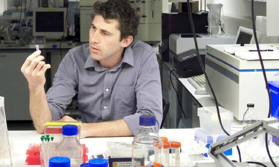STARTING OUT: Dr Yerbury working as a medical researcher at UOW in 2010.