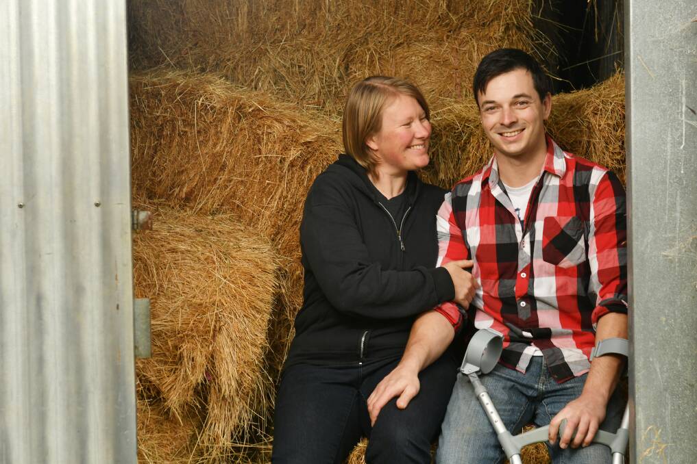 SUPPORT: Jane Silverton has been helping her husband Tim during his recovery. Picture: Brodie Weeding