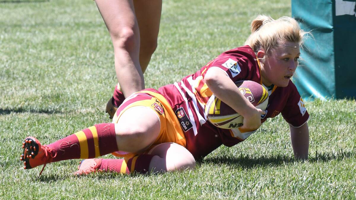 LEADING LADY: Pulls says Sarah Archer played a key role in Woodbridge's 52-0 win over Mid west Brumbies on Sunday. Photo: CARLA FREEDMAN